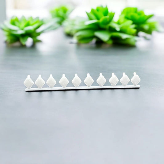 Replacement Diamond-Shaped Cross Pins(Compatible with Aer Dorsal Fins) - 8 Pairs