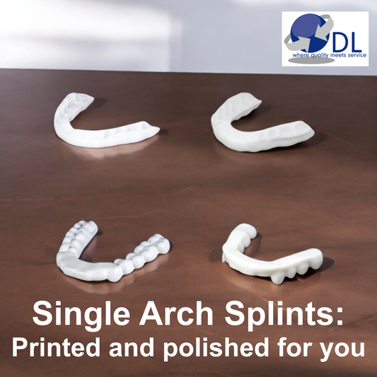 Your Designed Splint (upper or lower) - we print your design, then Polish and Deliver to you